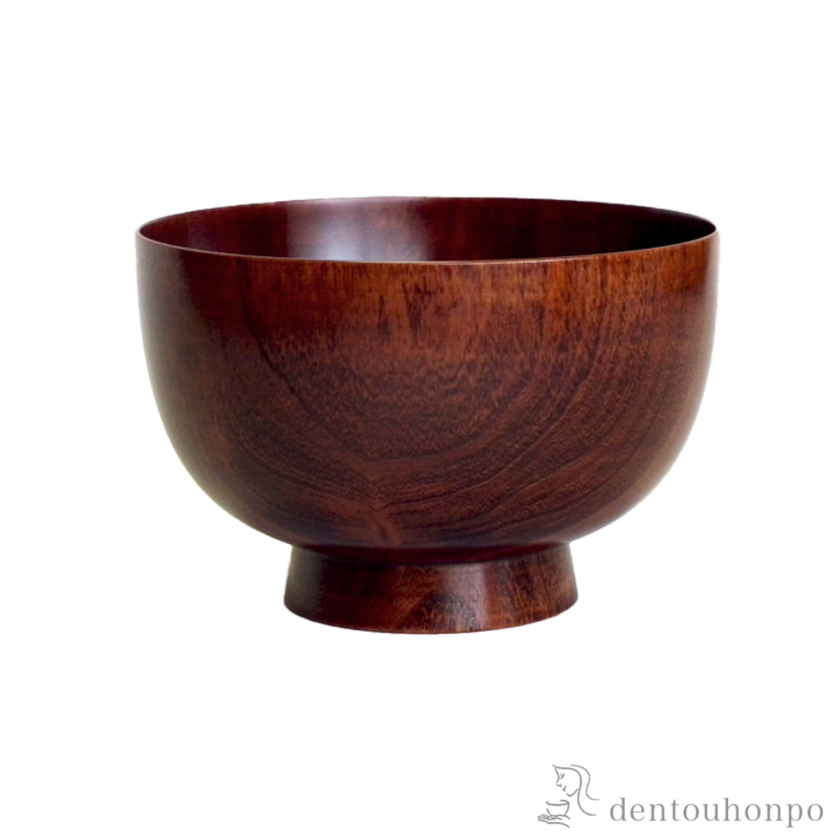 木製汁椀 桜　京椀 すり漆 径12.1cm≪在庫確認後、7営業日程で出荷≫ ( 雑煮椀 お椀 お吸い物 味噌汁 おすすめ 山中漆器 )