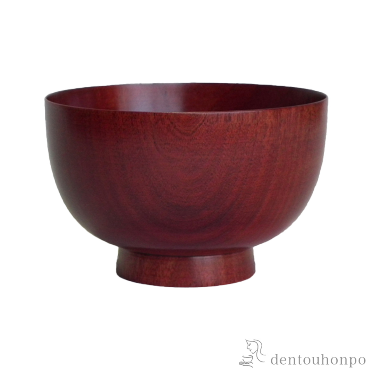 【送料無料】木製汁椀 桜　京椀 茜色 径13.6cm≪在庫確認後、7営業日程で出荷≫ ( 雑煮椀 お椀 お吸い物 味噌汁 おすすめ 山中漆器 )