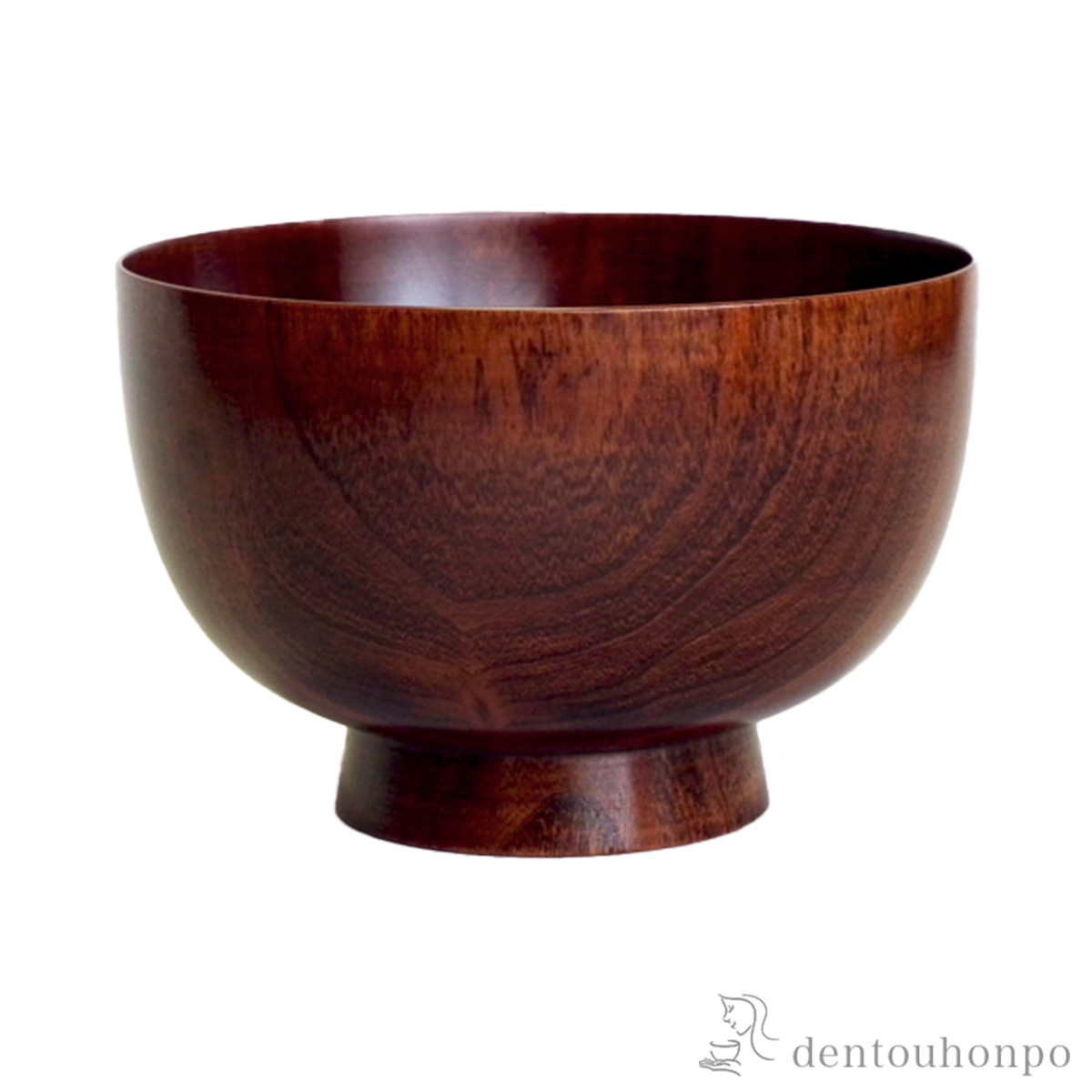 【送料無料】木製汁椀 桜　京椀 すり漆 径15.0cm≪在庫確認後、7営業日程で出荷≫ ( 雑煮椀 お椀 お吸い物 味噌汁 おすすめ 山中漆器 )