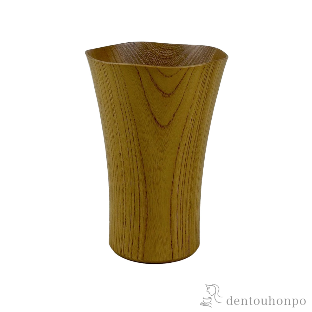 【送料無料】木製カップ 花 白木塗≪在庫確認後、7営業日程で出荷≫ ( 焼酎グラス ビアカップ ビールグラス フリーカップ グラス 山中漆器 )