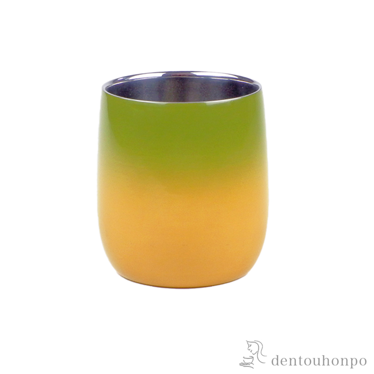 【送料無料】ステンレスオールドカップ 若草≪在庫確認後、7営業日程で出荷≫ ( ビールグラス ビアグラス 保温 保冷 人気 山中漆器 )