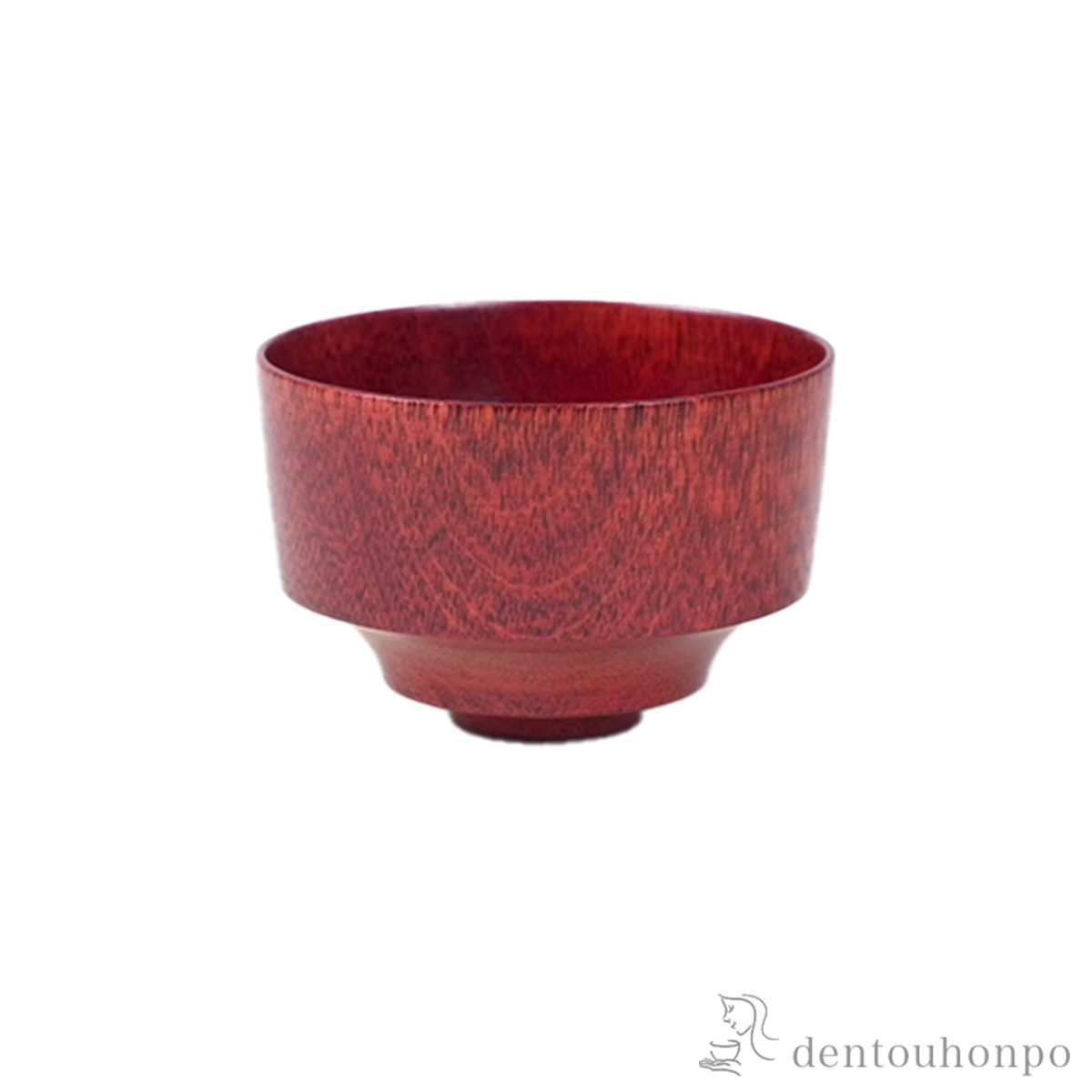 木製ぐい呑 水目桜 茜≪在庫確認後、7営業日程で出荷≫ ( ぐいのみ 盃 酒器 猪口 日本酒 山中漆器 )