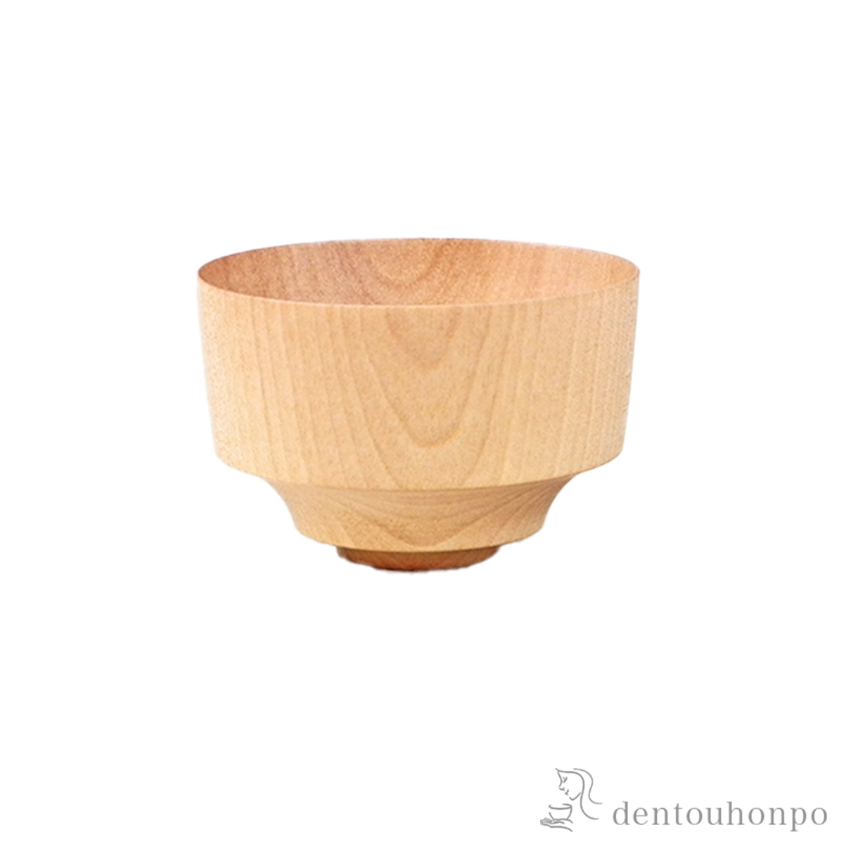 木製ぐい呑 水目桜 白木塗≪在庫確認後、7営業日程で出荷≫ ( ぐいのみ 盃 酒器 猪口 日本酒 山中漆器 )