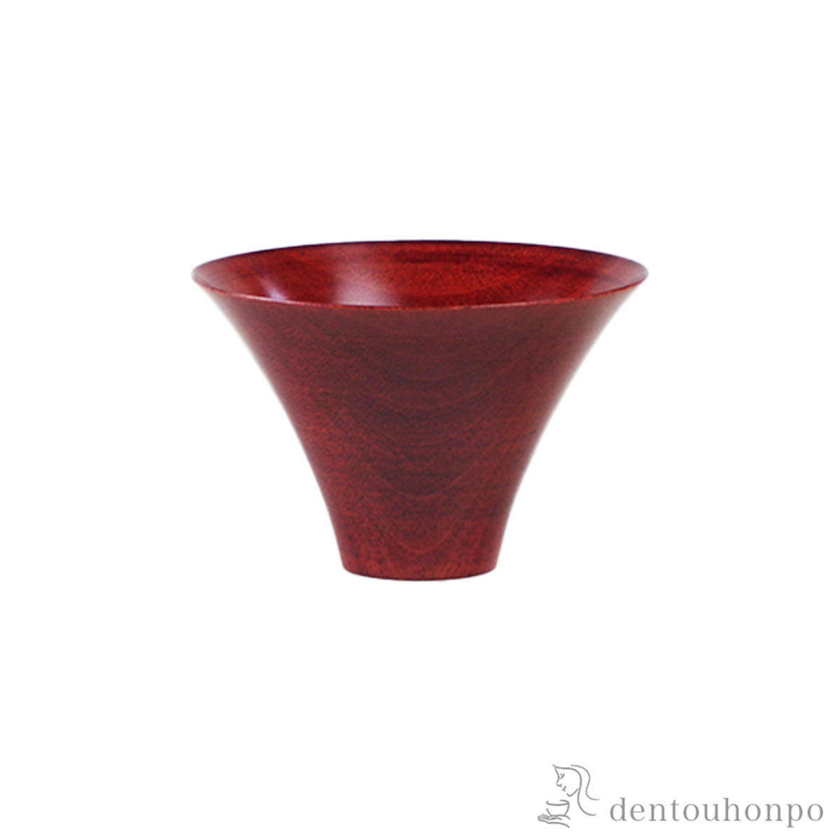 木製ぐい呑 水目桜 茜≪在庫確認後、7営業日程で出荷≫ ( ぐいのみ 盃 酒器 猪口 日本酒 山中漆器 )