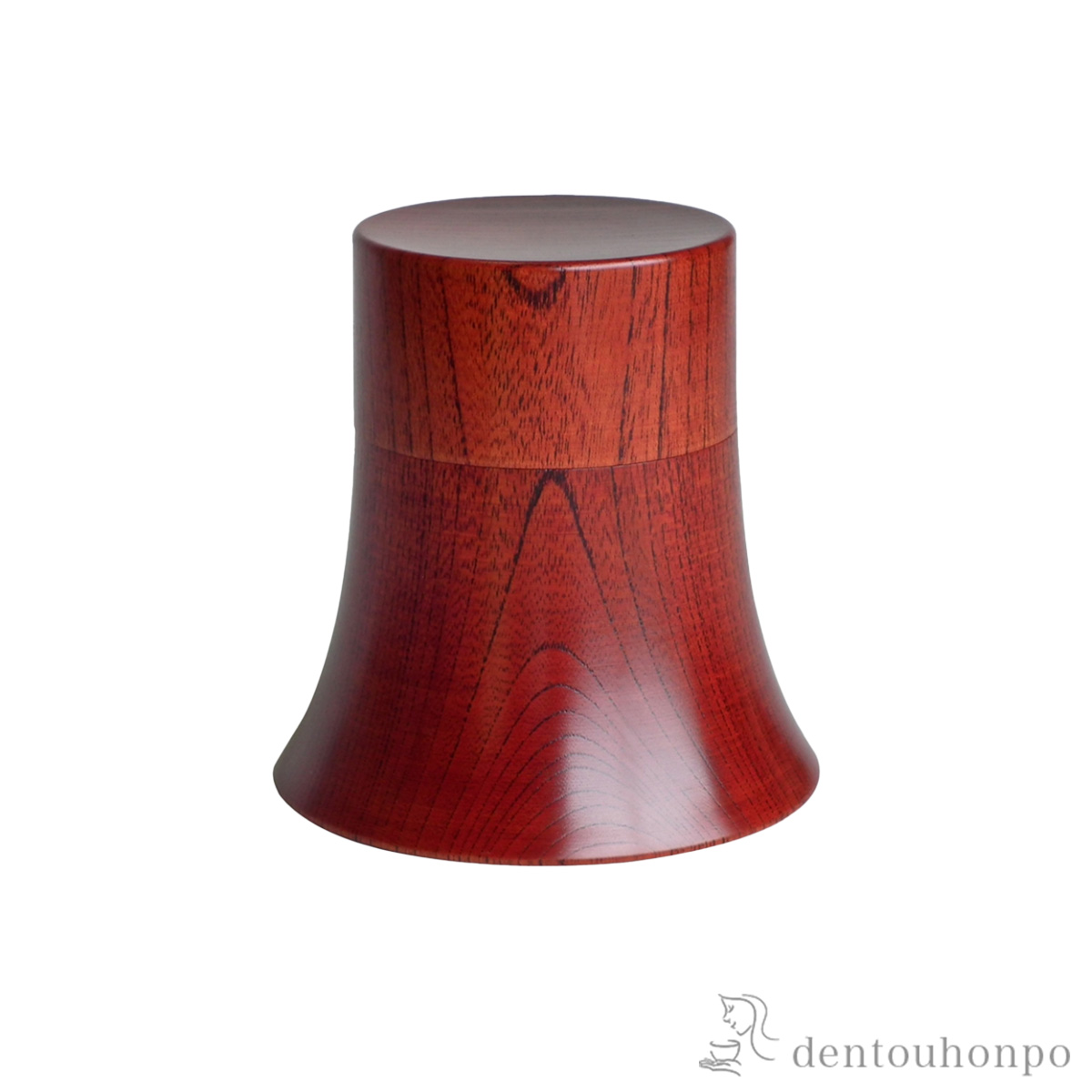 【送料無料】木製茶筒 FUJI 茜≪在庫確認後、7営業日程で出荷≫ ( 茶道 茶入れ 日本茶 中国茶 おすすめ 山中漆器 )