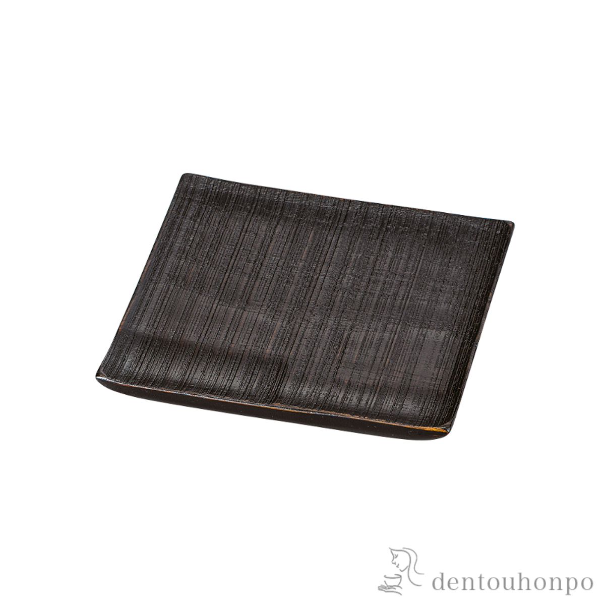 線挽角皿 大≪在庫確認後、7営業日程で出荷≫ ( 角皿 長皿 焼き魚 さんま おしゃれ 山中漆器 )