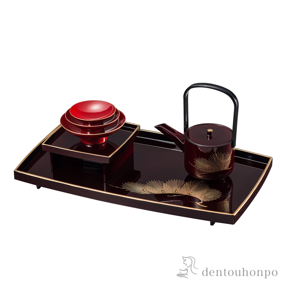 【送料無料】屠蘇器 松溜≪在庫確認後、7営業日程で出荷≫ ( お正月 新年 おとそ とそ器 日本酒 お正月 迎春 山中漆器 )