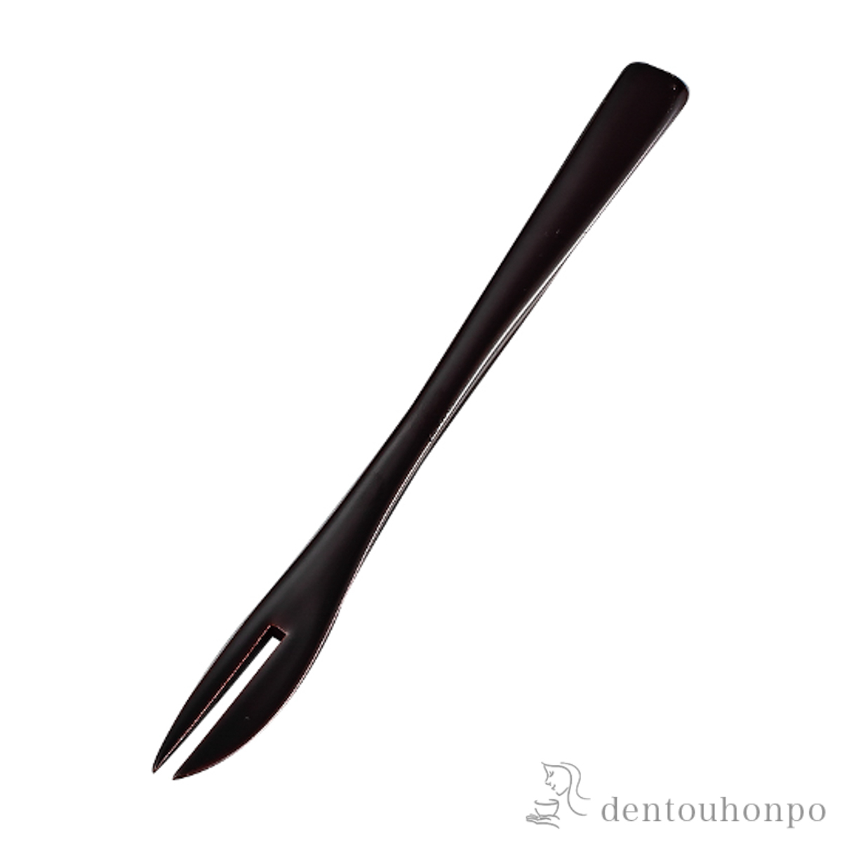 フォーク 溜 2個セット≪在庫確認後、7営業日程で出荷≫ ( 母の日 プレゼント 初任給 おしゃれ つまようじ 食卓 爪楊枝 菓子 山中漆器 )