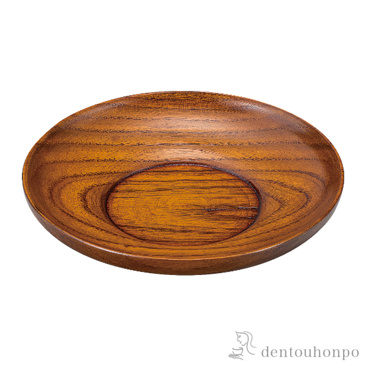 【送料無料】ダルマ茶托 拭漆 5枚セット≪在庫確認後、7営業日程で出荷≫ ( 母の日 プレゼント 初任給 茶たく 湯のみ 湯呑み 日本茶 おすすめ 山中漆器 )