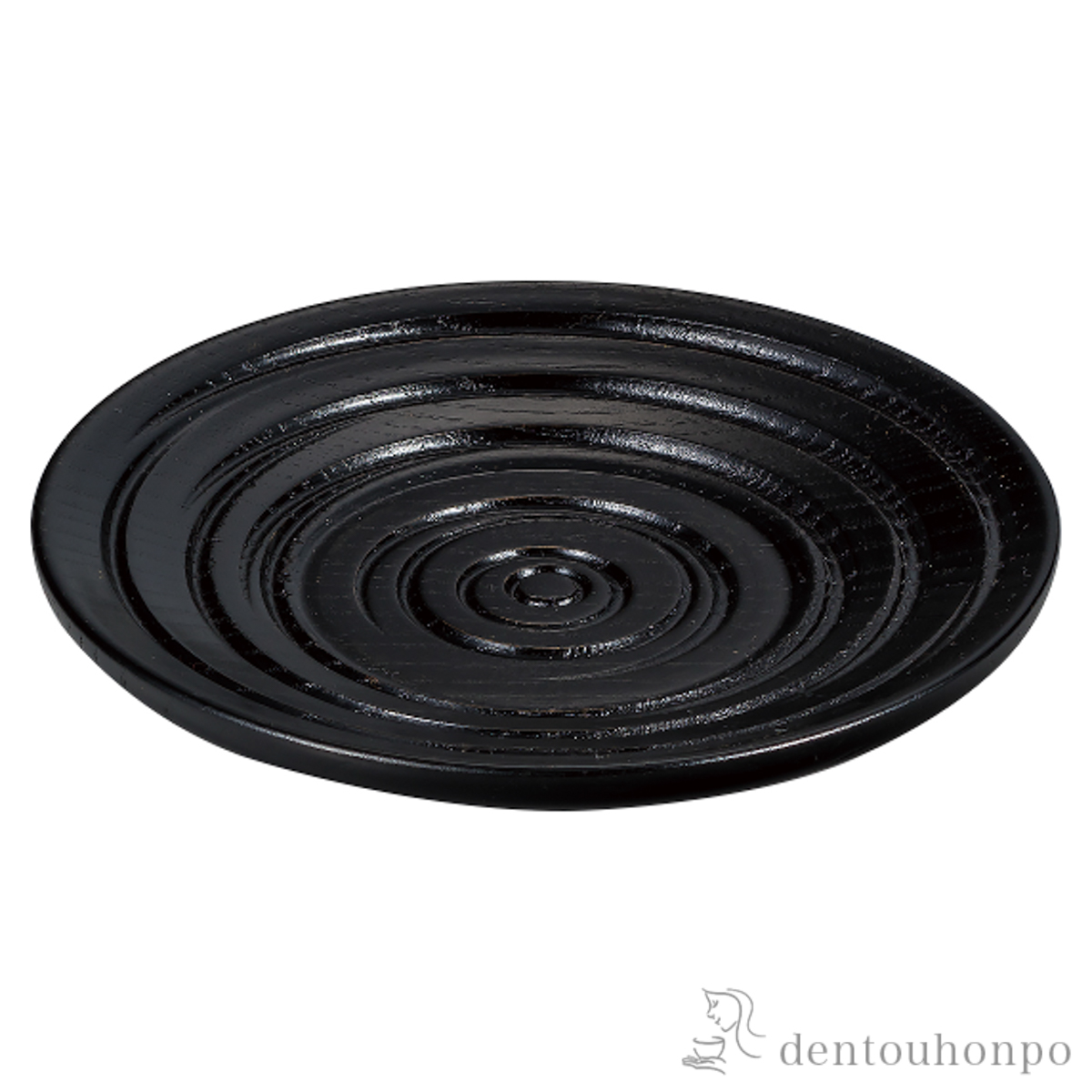 【送料無料】荒筋茶托 黒摺 5枚セット≪在庫確認後、7営業日程で出荷≫ ( 母の日 プレゼント 初任給 茶たく 湯のみ 湯呑み 日本茶 おすすめ 山中漆器 )