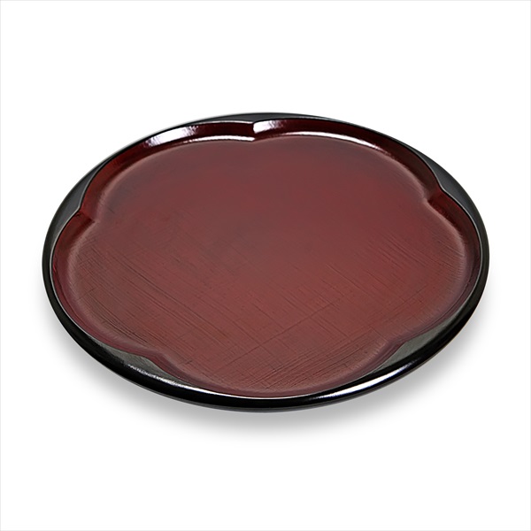 福梅盆 布目塗 300mm≪在庫確認後、1~3営業日で出荷≫ ( 退職祝い 定年 ランチョンマット コーディネート 和食 山中漆器 )