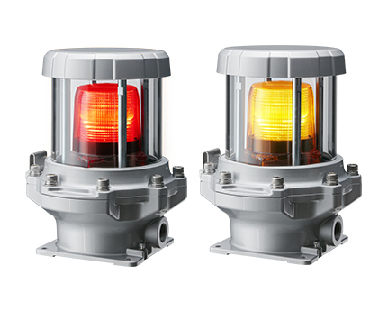 パトライト(PATLITE)　防爆LEDフラッシュ灯 REL-M2  AC100-230V　（本体色は選択ください、赤、黄）　送料無料