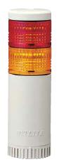 パトライト(PATLITE)　LED薄型小型積層信号灯　LE-210W　2段　点灯　AC100V　50Ф　直取付け（色選べます。） 送料無料