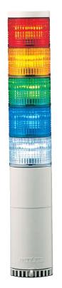 パトライト(PATLITE)　LED中型積層信号灯　LME-502W　5段　点灯　AC/DC24V　60Ф　直取付け 赤・黄・緑・青・白 送料無料