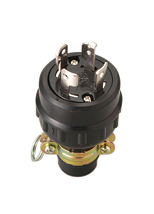 明工社 引掛ゴムプラグ（防水兼用）　3P接地 20A 250V   1箱（5個入）MH2584