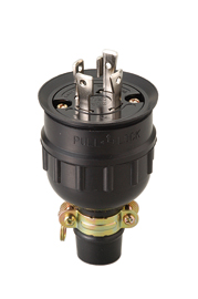 明工社 引掛ゴムプラグ（防水兼用）　3P接地 30A 250V   1箱（2個入）MH2594