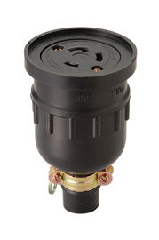 明工社 引掛防水コネクターボデー　2P接地 30A 250V   1箱（2個入）MH2637