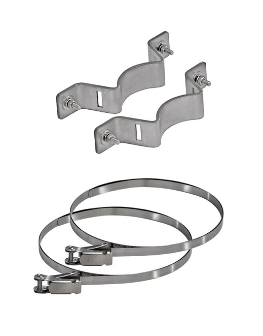 日恵製作所　ポール固定金具BK7LRKS　ステンレスバンドA82752付