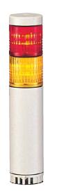 パトライト(PATLITE)　LED小型積層信号灯　LCE-2M2AFBW　2段　点灯/点滅/ブザー　AC90～250V　40Ф　直取付け（色選べます。） 送料無料