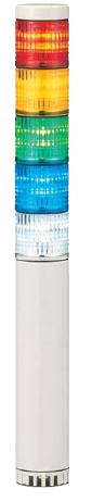 パトライト(PATLITE)　LED小型積層信号灯　LCE-502AW　5段　点灯　AC/DC24V　40Ф　直取付け　赤・黄・緑・青・白 送料無料