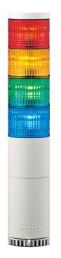 パトライト(PATLITE)　LED中型積層信号灯　LME-410W　4段　点灯　AC100V　60Ф　直取付け 赤・黄・緑・青（AC220V選べます。） 送料無料