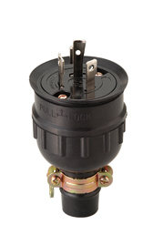 明工社 引掛ゴムプラグ（防水兼用）　2P接地 30A 250V   1箱（2個入）MH2577