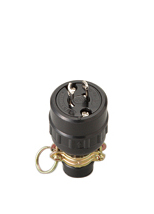 明工社 引掛ゴムプラグ（防水兼用）　2P 15A 125V   1箱（5個入）MH2588