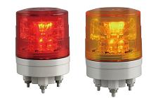 日恵製作所 LED超小型薄型回転灯  ニコミニ・スリム VL04S-024A AC/DC12～24V Ф45 制御入力有り（赤or黄）