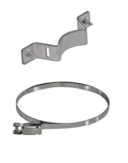 日恵製作所　センサ部用ポール固定金具BK7LRKS2　ステンレスバンドA82752付(1本)