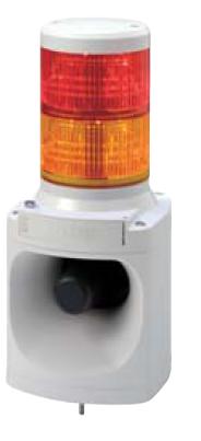 パトライト(PATLITE)　LED積層信号灯付き電子音報知器 LKEH-210F AC100V　2段（色、音色お選びいただけます。） 送料無料