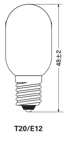 三和 電球 T20/E12  SLTE-2012  110V15W  （パトライト社 D11001606A-F1相当品）