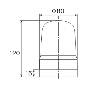 パトライト(PATLITE) LED表示灯 SL08-M1KTB DC12～24V Ф80 端子