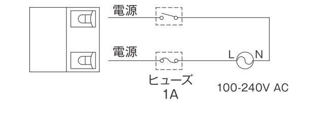 パトライト(PATLITE) LED回転灯 SKH-M2T AC100～240V Ф100 端子台配線