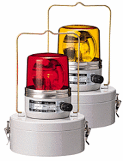 パトライト・日恵製作所 電池式回転灯｜マグネット脱着・工事不要