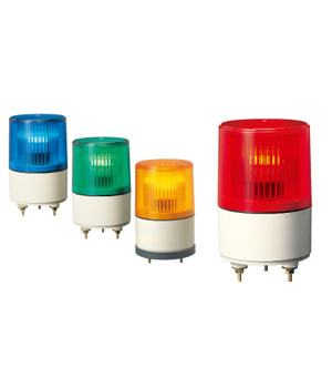 パトライト(PATLITE)　超小型表示灯 PS-12 点灯タイプ　AC/DC12V Ф82(赤、黄、緑、青）