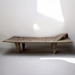 アフリカ セヌフォ族 ベット【送料別途】 約281×86 木製 アフリカン 家具 インテリア プリミティブ FA-006