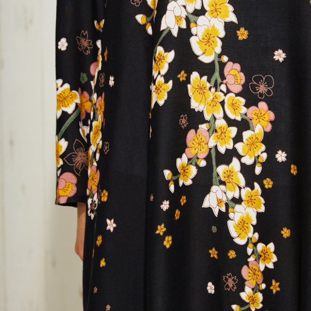 パドカレ ◡̈ 紀州梅炭染めワンピース 期間限定！10%OFF】紀州梅炭染めモダールローン ワンピース