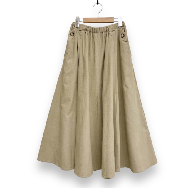 コーデュロイフレア8枚ハギスカート 21RWK03