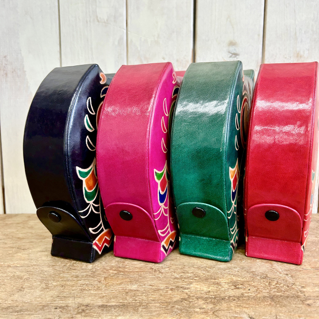 革 貯金箱 革小物 エスニック 雑貨 ふくろう フクロウ 梟