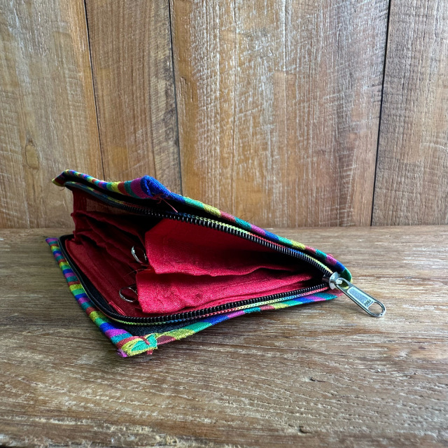 デシグラム　刺繍入り中型コンバーチブル財布 デシグラム 刺繍入り中型コンバーチブル財布 レディース