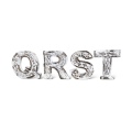 木製　アルファベット　ＱＲＳＴ　ホワイト　木彫　オブジェ　英字　英語　ウッド　置物　インテリア　雑貨　北欧　エスニック　18UEHALPHA