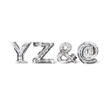 木製　アルファベット　ＹＺ＆＠　ホワイト　木彫　オブジェ　英字　英語　ウッド　置物　インテリア　雑貨　北欧　エスニック　18UEHALPHA