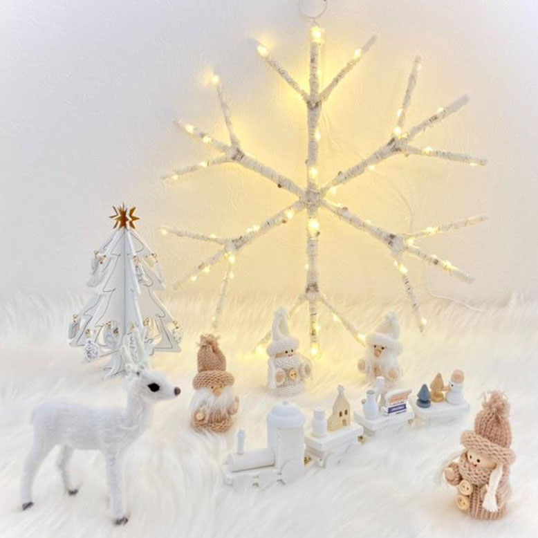 DEPOS　シラカバ スノーフレークライト　（DEPOS birch tree snow flake light） 【送料無料】