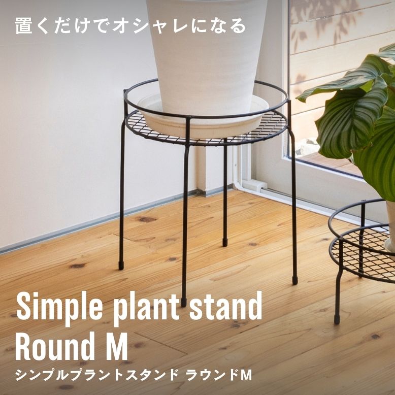 シンプルプラントスタンド ラウンド M【送料無料】