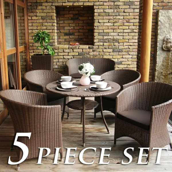 ケイラウコード AMALFIダイニングテーブル　ラウンジチェア5点セット　（K RAUCORD AMALFI dining table Lounge chair 5set）　【代金引換・同梱不可】