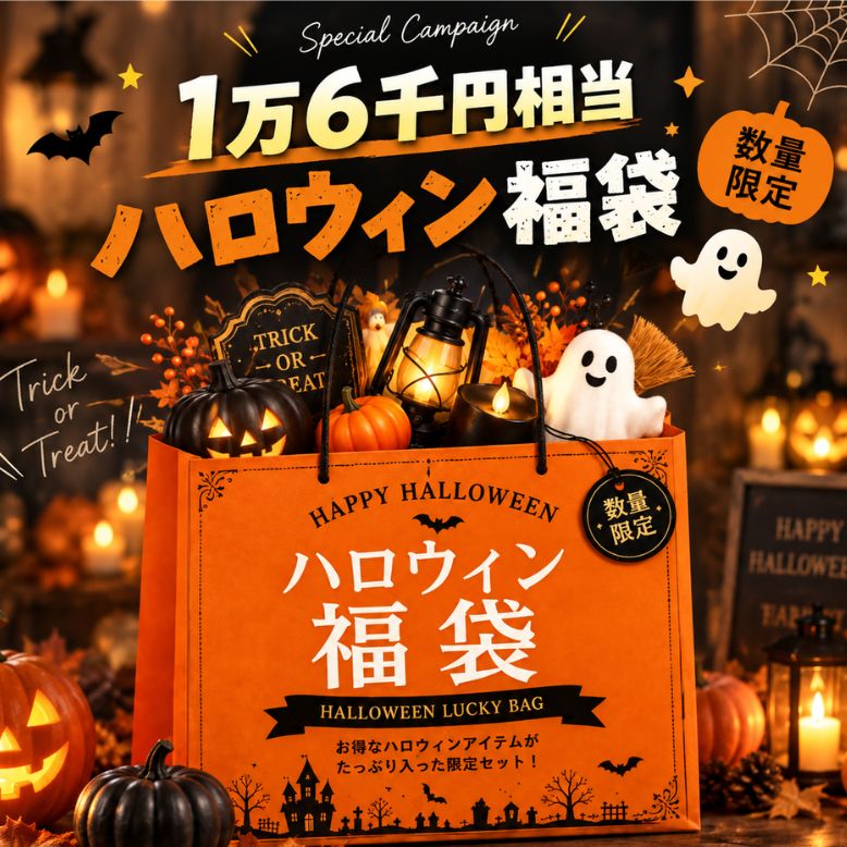 期間限定｜ハロウィン福袋【総額1万6千円相当 限定販売】 送料無料