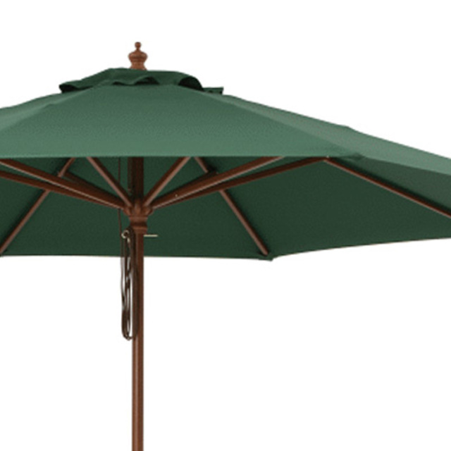 ウッドパラソル 2.7m グリーン （Wood Parasol 2.7m green）