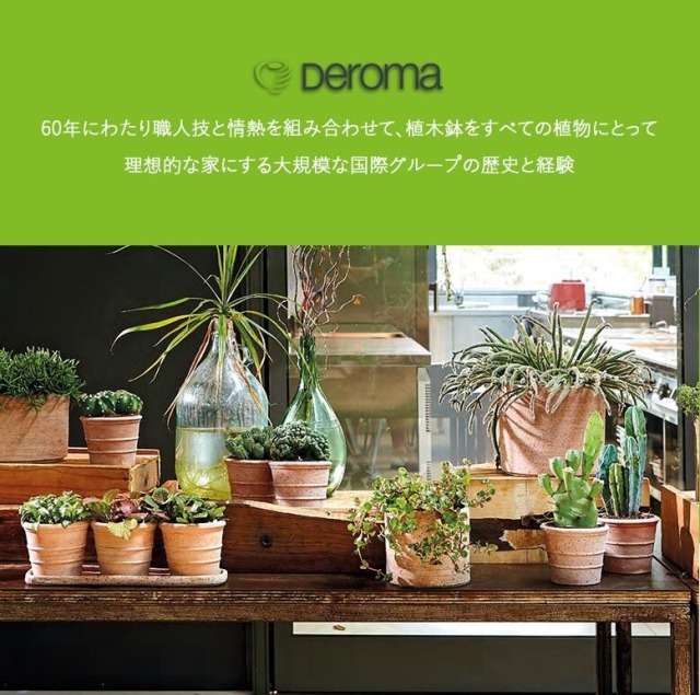 DEROMA デロマ ヴァソコノ 30×28cm 受け皿付き