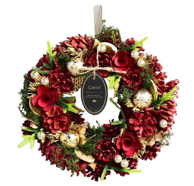 クリスマスリース 30cm 【送料無料】 DEPOS