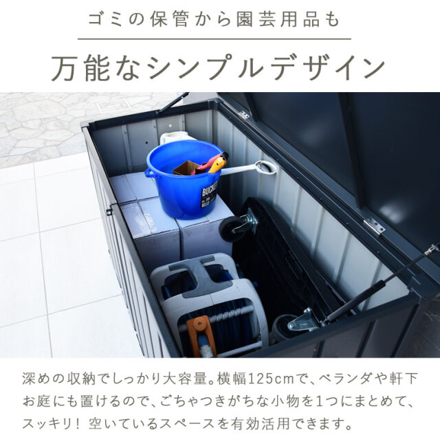 物置 ごみ収集庫 スチールストッカー 450L グレー